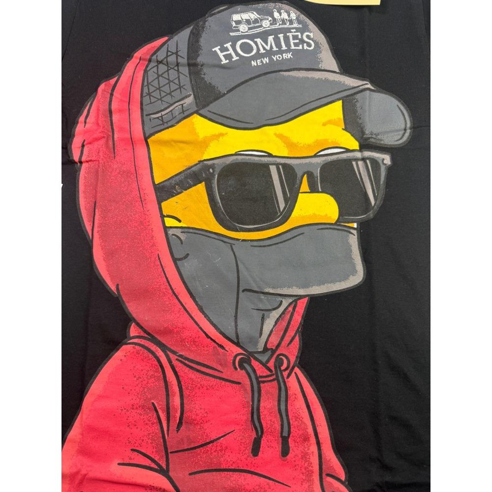 Reason Brand Homies New York Graphic Tee Black Mens Large RR5-022 NWT